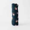Cotton Muslin Swaddle - Midnight Rose - Image 2