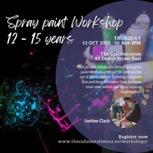 Workshop "spray paint 12 - 15 years" 13th October