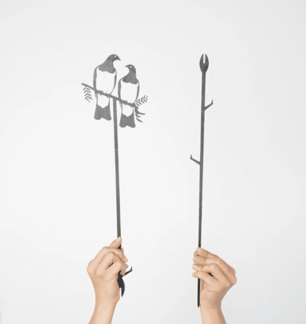 KERERŪ PAIR PLANT STAKE - 100CM - Image 2