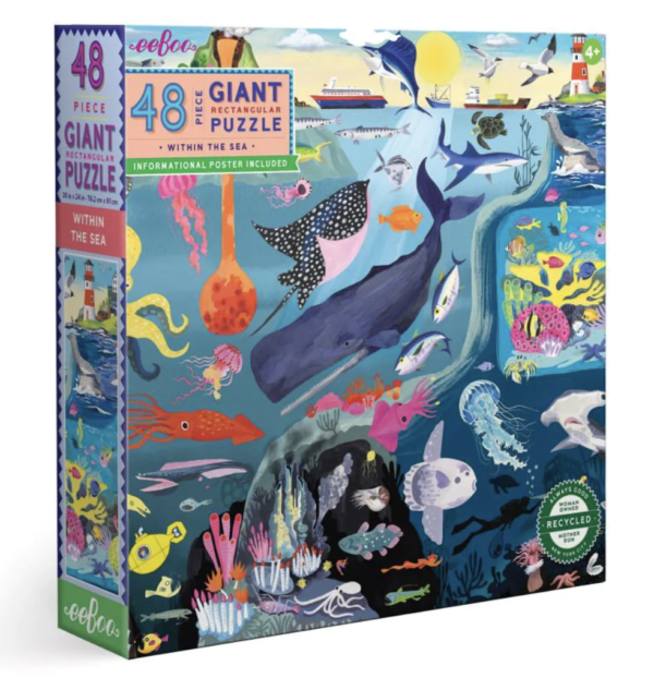Eeboo Giant Within the sea puzzle 48pc