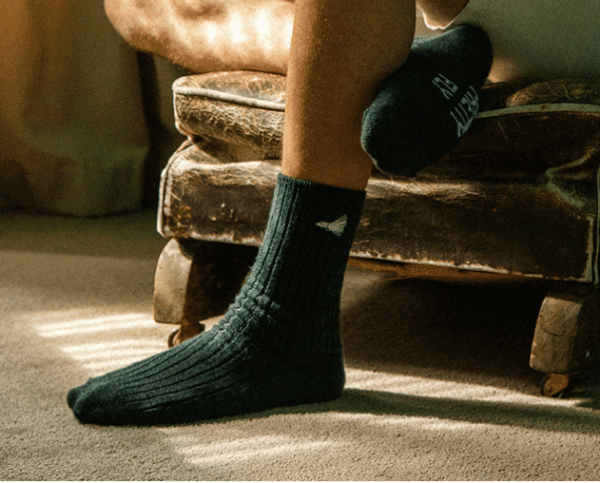 Pretty Fly Forest Green NZ Merino Socks