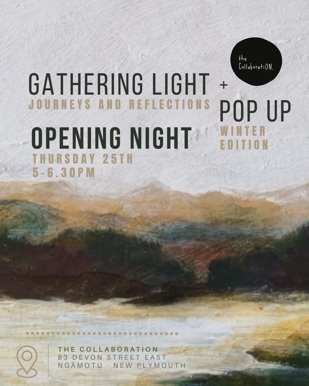 Gathering light - Facebook event cover